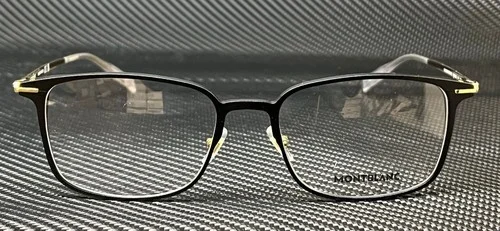 MONT BLANC MB0196OK 002 Black Gold Men 2
