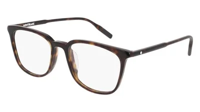 Montblanc MB0089OK Eyeglasses RX Men Havana Round 52mm New & Authentic