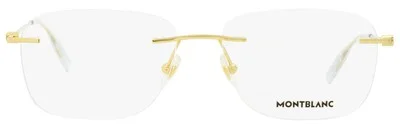 Montblanc Rimless Eyeglasses MB0075O 002 Gold/Transparent 56mm 0075 2