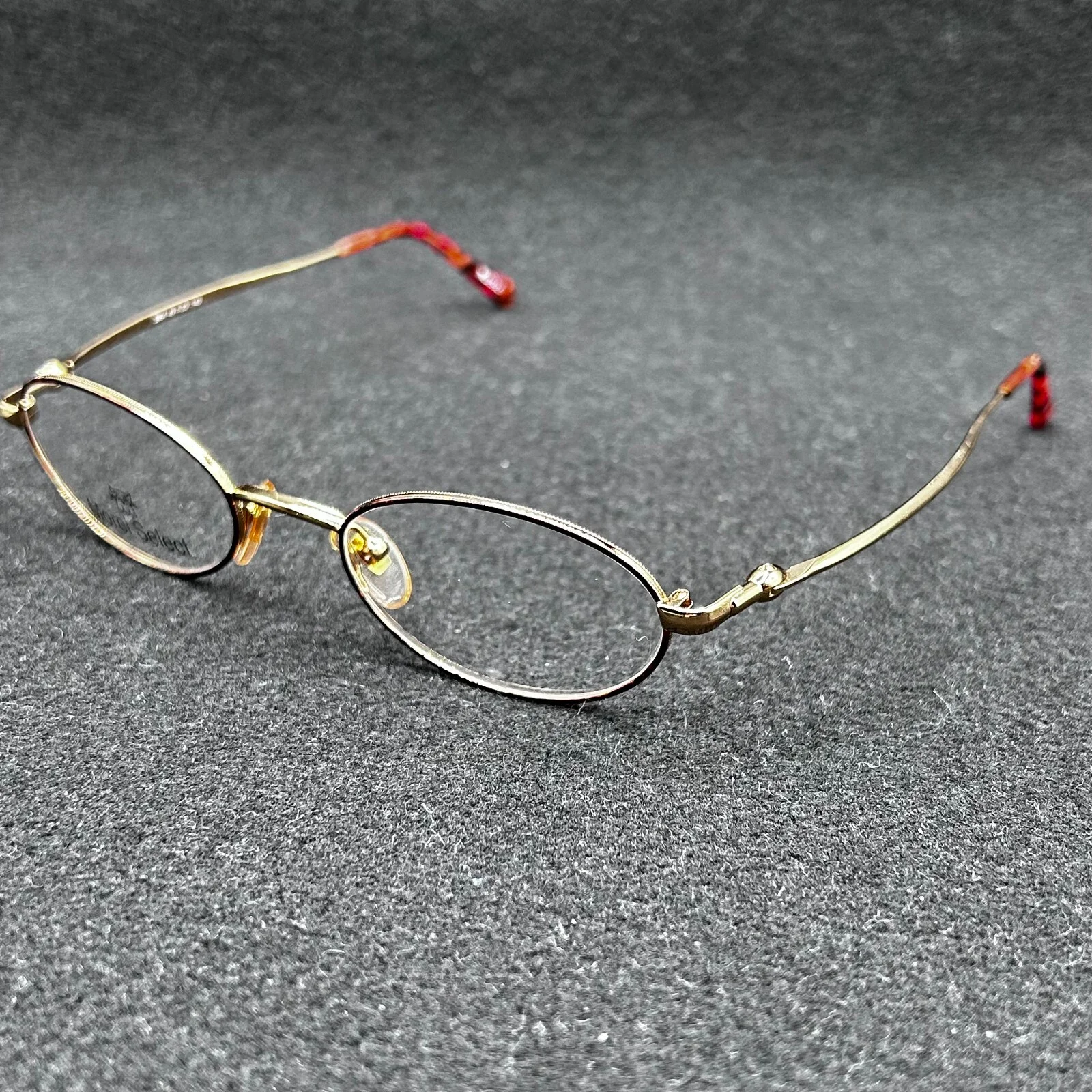 Morel 3964 Select Eyeglasses Gold Frame France Flex 49-20-140 Display