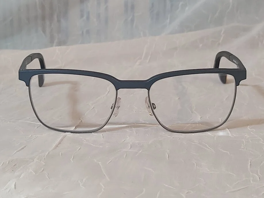 MOREL Blue Eyeglasses Frames Blue Gunmetal 53-19-140 with CASE Made in FRANCE 4