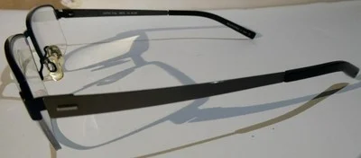 Morel France Lightec 8122L 50-18 145 Gunmetal-Black Half Rim Frames 2