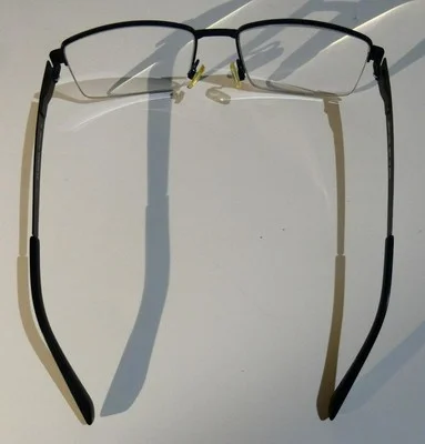 Morel France Lightec 8122L 50-18 145 Gunmetal-Black Half Rim Frames 3