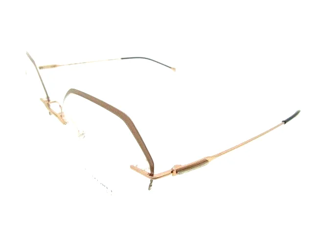 Morel Lightec 30217L Gold 51 x 17 140 mm Drill Mount Rimless Eyeglass Frame 3