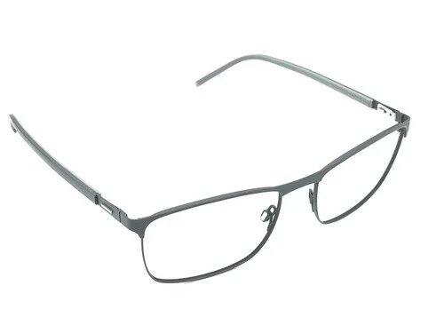 Morel Lightec 8243L Black Square Eyeglasses Frames 52-16 140 France