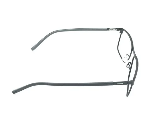 Morel Lightec 8243L Black Square Eyeglasses Frames 52-16 140 France 4