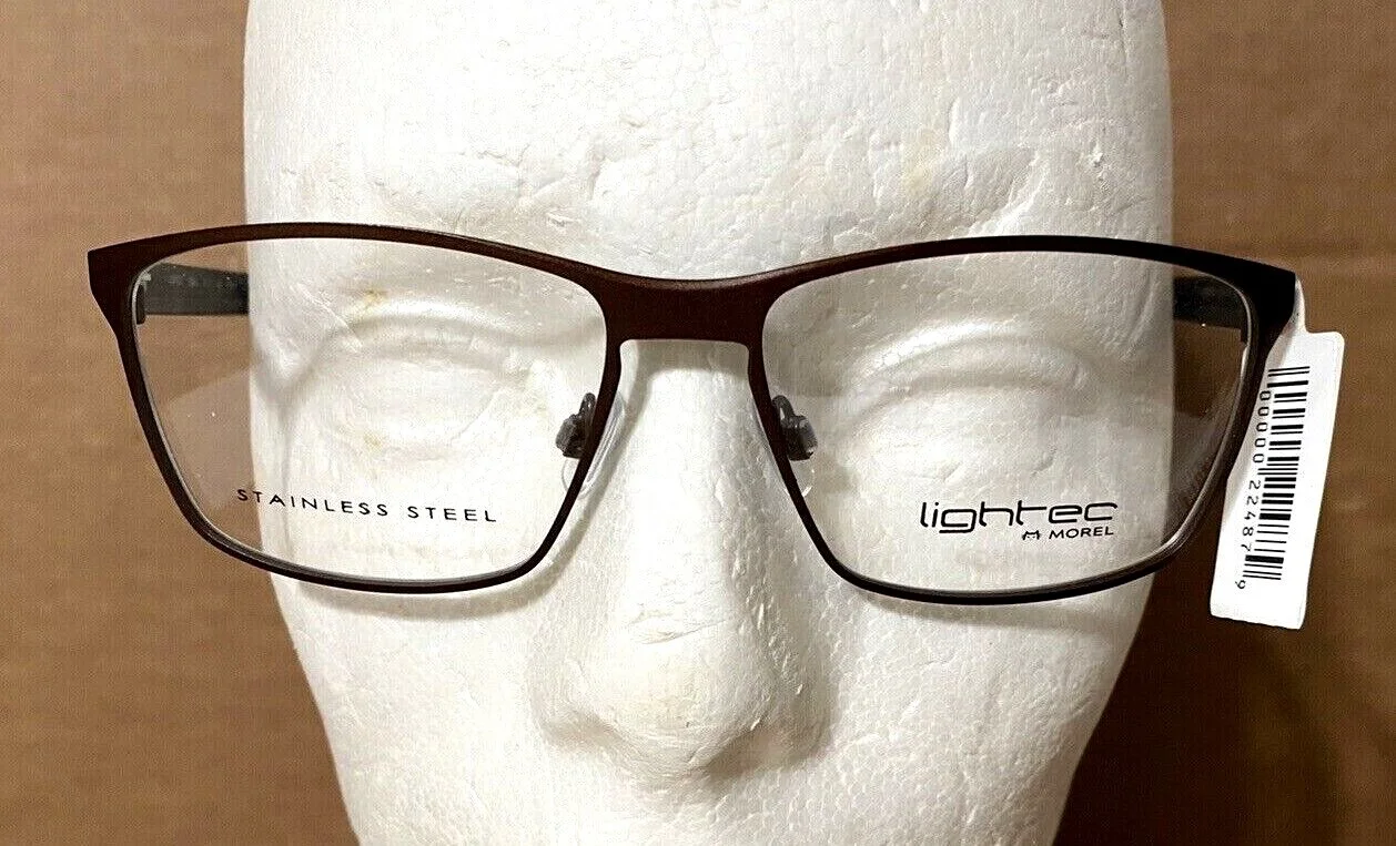 Morel LIGHTEC Delta 5B 8091L MG030 Brown Designer Eyeglasses Frame 54-15-140