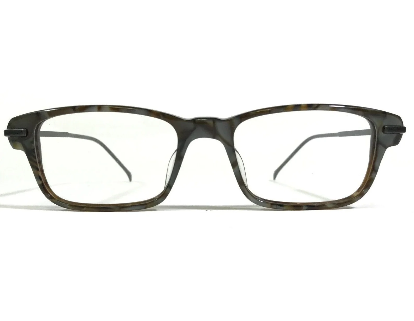 Morgenthal Frederics 842 EMPIRE Eyeglasses Frames Brown Grey Square 50-18-145