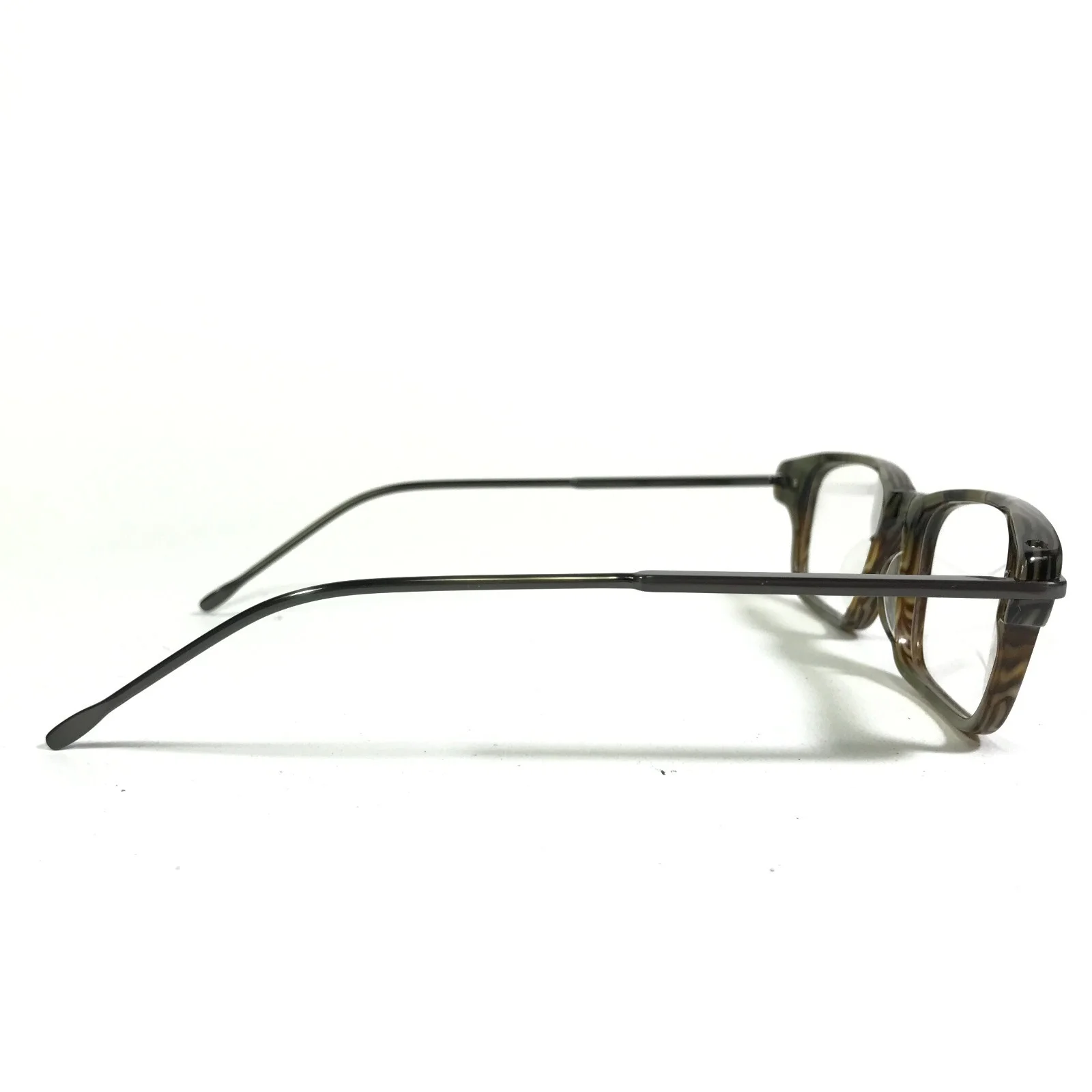 Morgenthal Frederics 842 EMPIRE Eyeglasses Frames Brown Grey Square 50-18-145 3