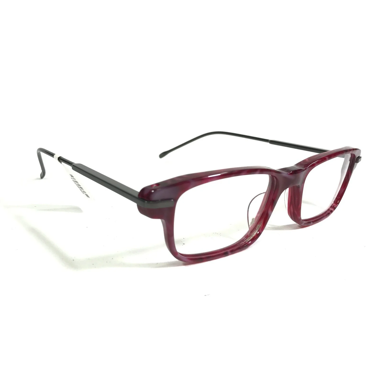 Morgenthal Frederics Eyeglasses Frames 843 EMPIRE Grey Red Rectangular 50-18-145 2