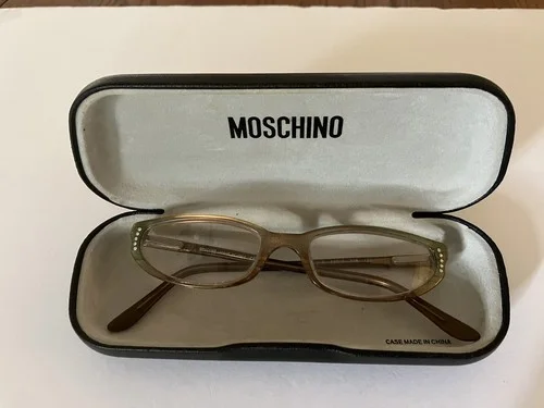 Moschino Women’s Glasses Full Frames Cateye W/Jewels Original Case M3675-V-B
