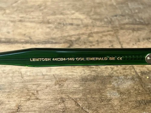 MOSCOT LEMTOSH EMERALD 44mm EYEGLASSES WITH CASE 3