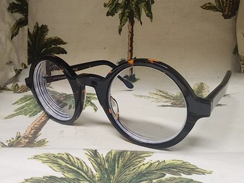 MOSCOT NYC ORIGINALS ZOLMAN Amber Tortoise Round Eyeglass Frames $320 - Iconic