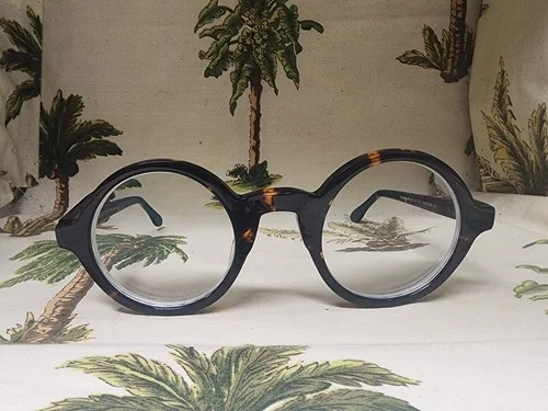 MOSCOT NYC ORIGINALS ZOLMAN Amber Tortoise Round Eyeglass Frames $320 - Iconic 2