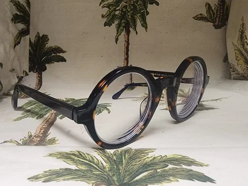 MOSCOT NYC ORIGINALS ZOLMAN Amber Tortoise Round Eyeglass Frames $320 - Iconic 3