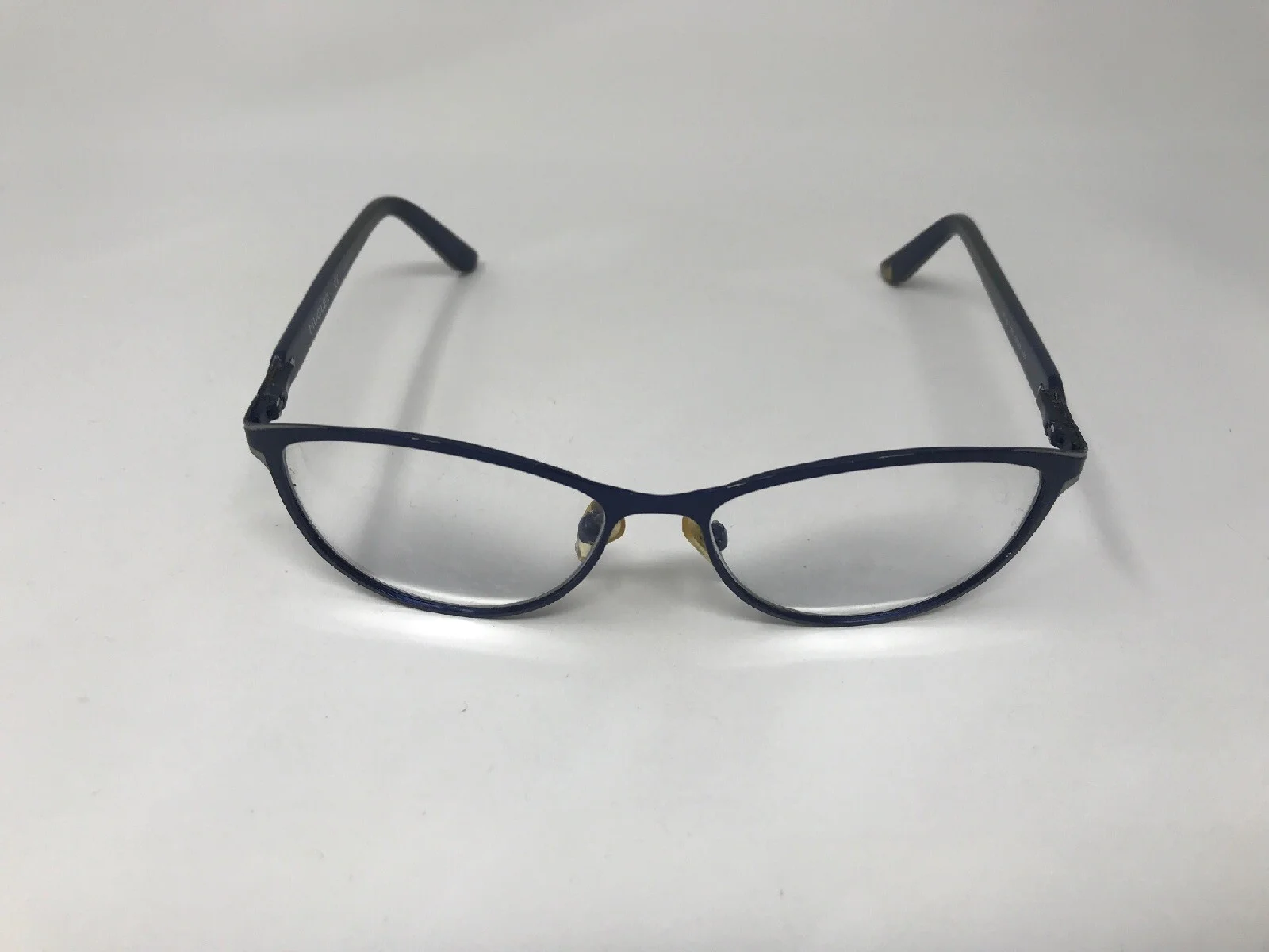 MUGLER TR1027 Eyeglasses Frame 52-15-135 Dark Blue/Silver Matte NH83 3