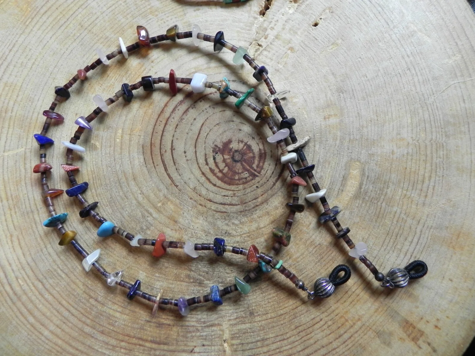 Multi-Stone & Penshell Heishi Treasure EYE GLASSES holder Navajo