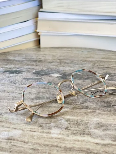 Multicolor Hexagon Retro Eyeglasses Eyewear Women Frame Optical Glasses Japan 3