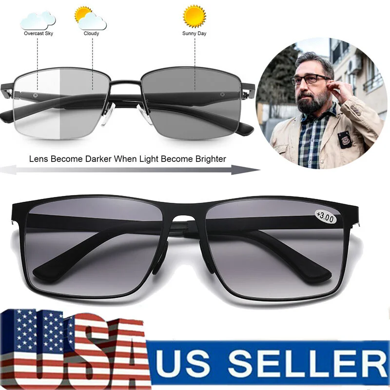 Multifocal Reading Glasses 180° Rotatable Sunglasses