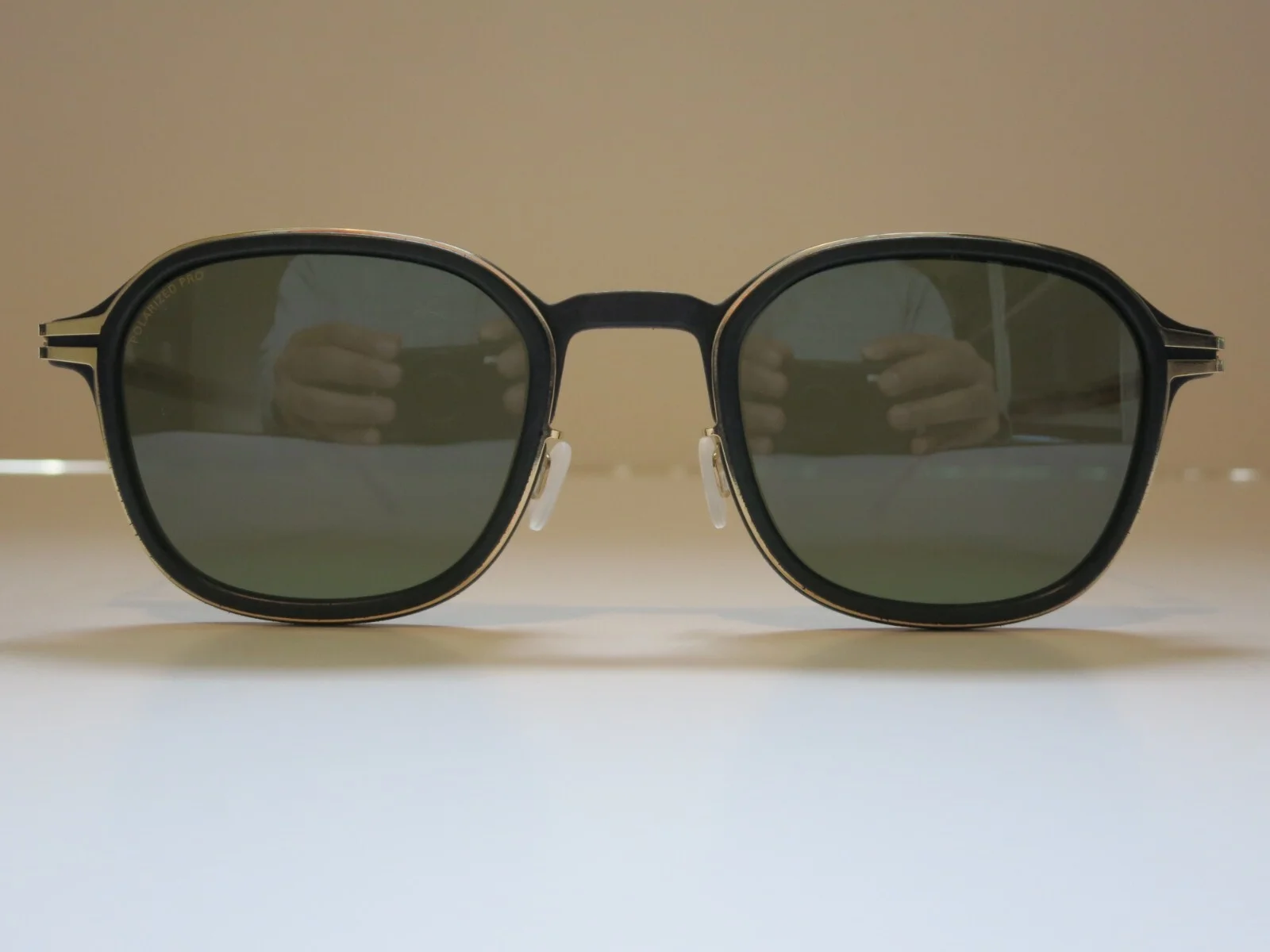 Mykita MYLON HYBRID FIR Gold Black Polarized Green Glasses Eyeglasses Sunglasses 4