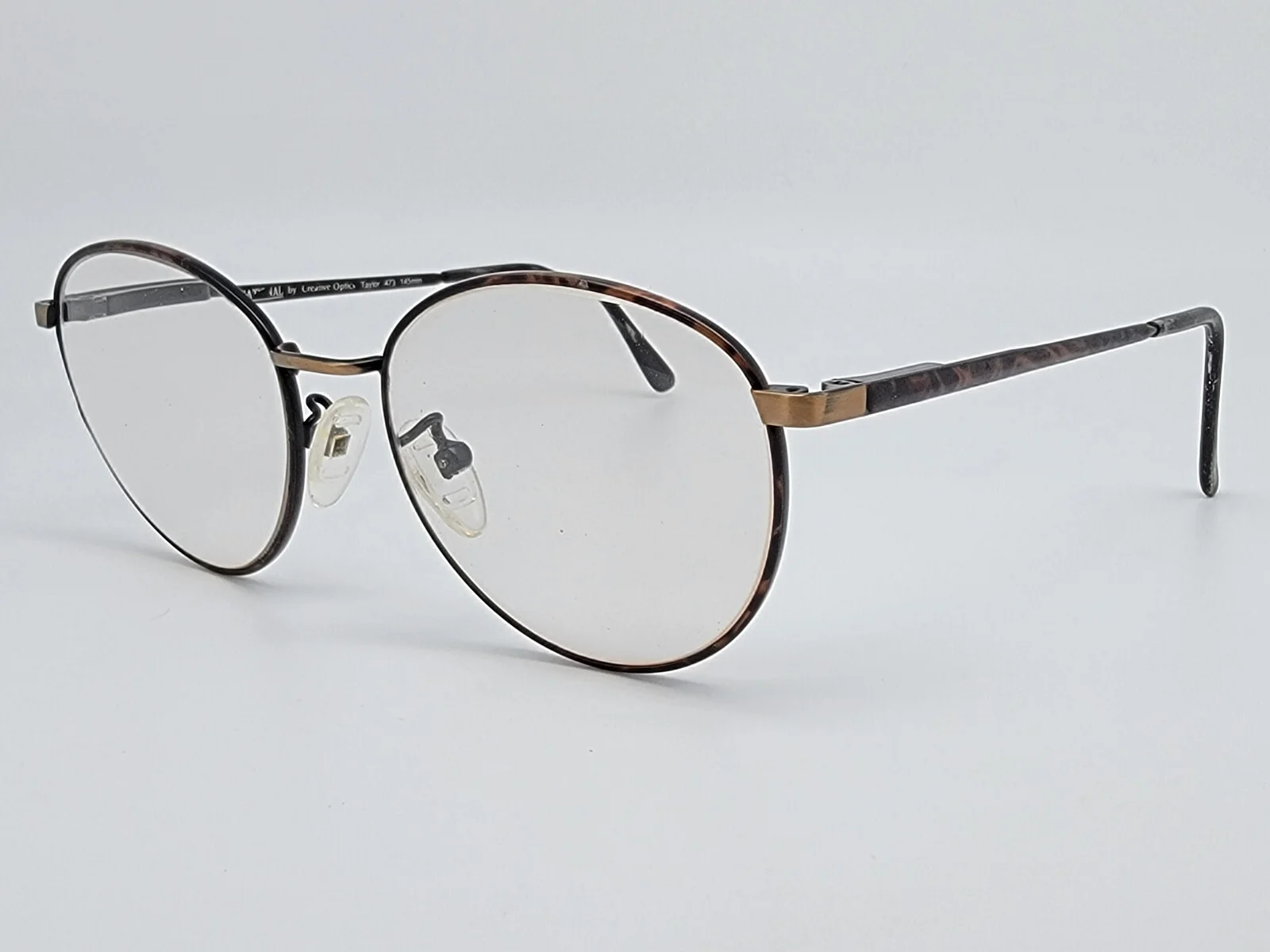 National by Creative Optics Taylor 473 230 Gold Tortoise Eyeglasses Frame 51mm 3