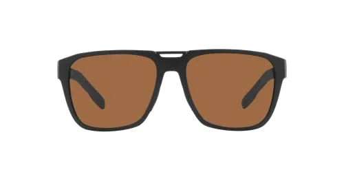 Native Man Sunglasses Matte Black Frame, Brown Lenses, 57MM 3