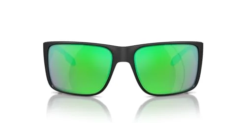 Native Man Sunglasses Matte Black Frame, Green Reflex Polarized Lenses, 58MM 3