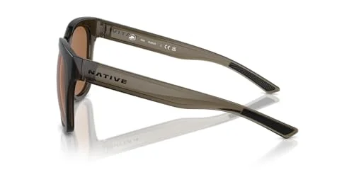 Native Woman Sunglasses Smokey Quartz Frame, Brown Lenses, 55MM 2