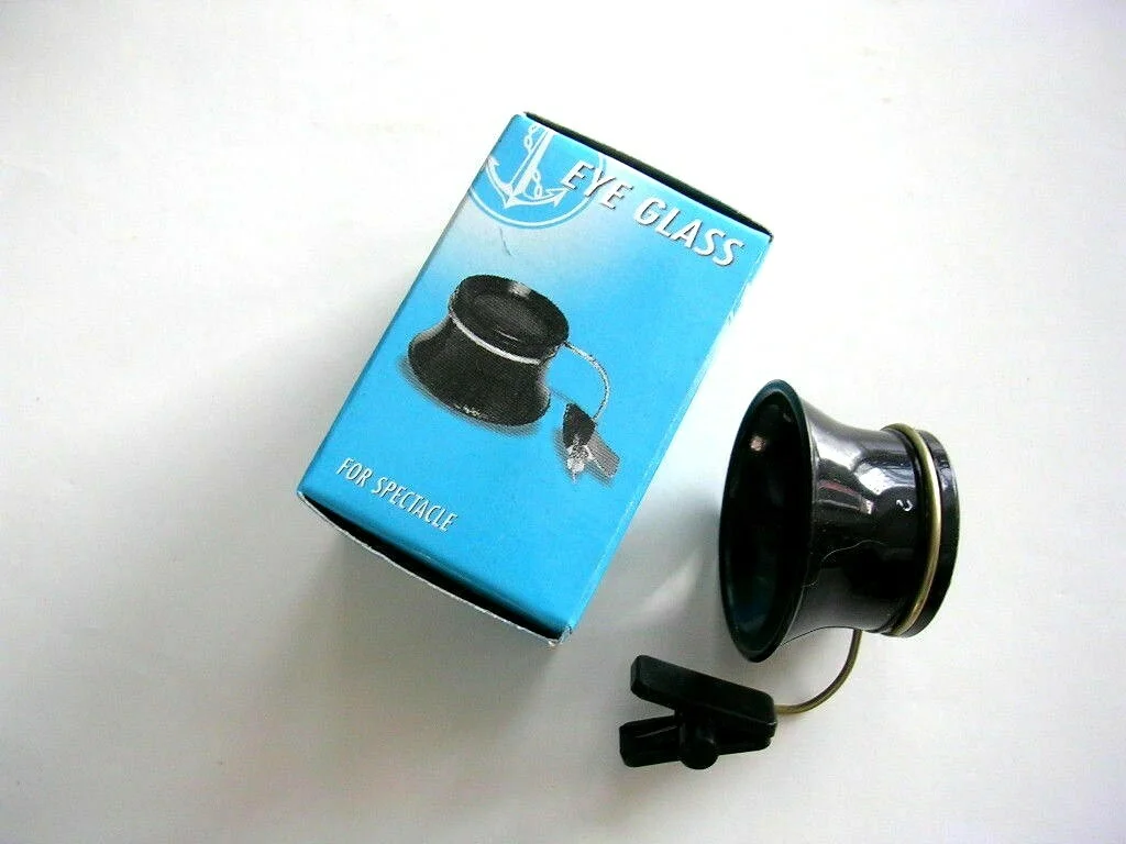 NATO Clip-On Eye glass Loupe Spectacle Jewelry 5x Magnifier watch repair USA 3