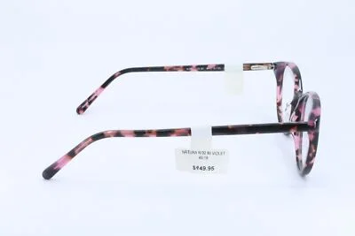 Natura N02 Violet Round Unisex Full Rim 49-18-135 Eyeglasses Frames 4