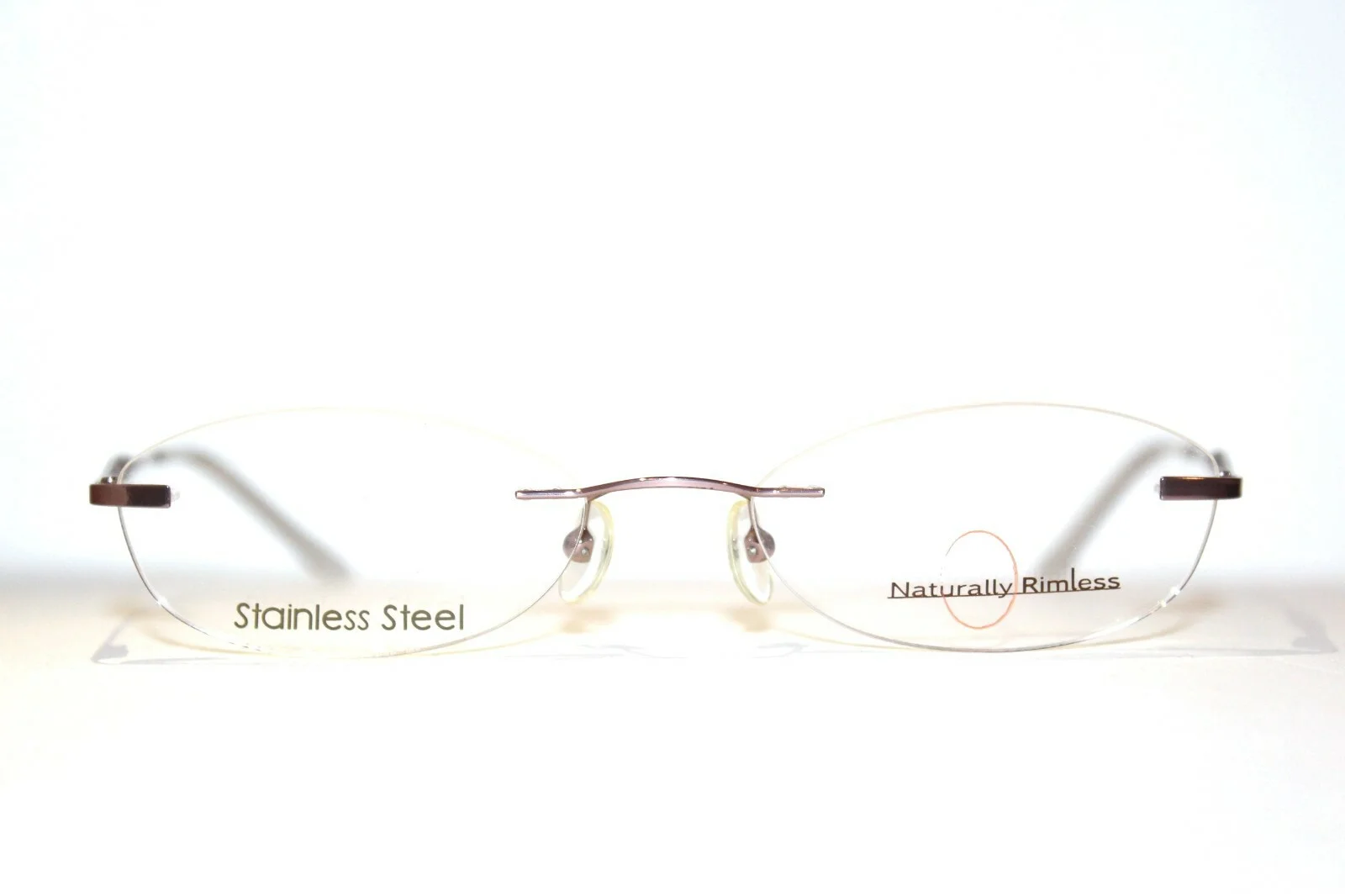 NATURALLY RIMLESS NR334 LAVNDR LAVENDER PINK WOMENS EYEGLASSES RX 50-17-135 MM
