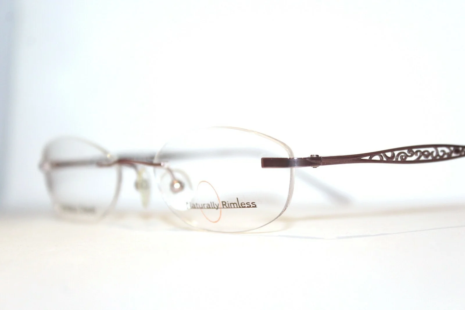 NATURALLY RIMLESS NR334 LAVNDR LAVENDER PINK WOMENS EYEGLASSES RX 50-17-135 MM 3