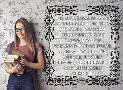 Nerd Glasses Round Bubbles Glasses Bug Eyes Specs Coke Bottle Costume Goggles 3