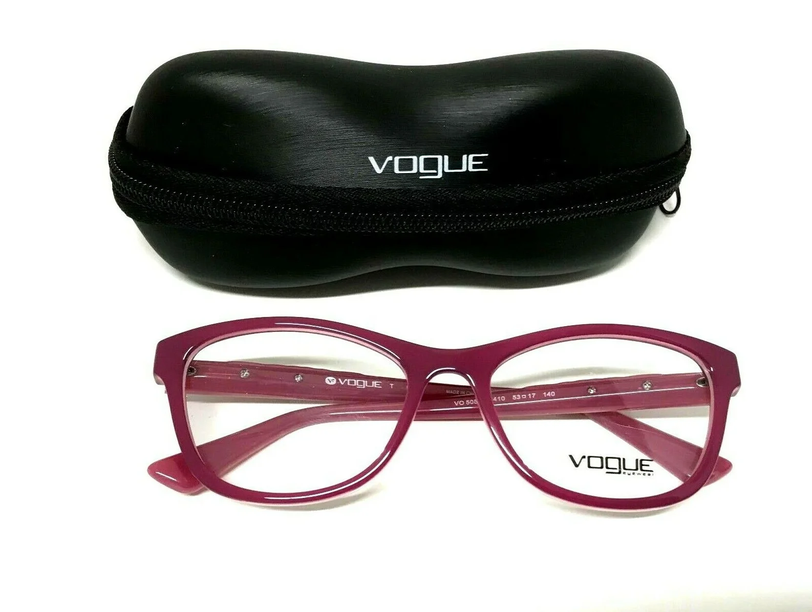 New 100% Authentic VOGUE Eyeglasses Frames VO 5056 2410 Hot Pink 53-17-140