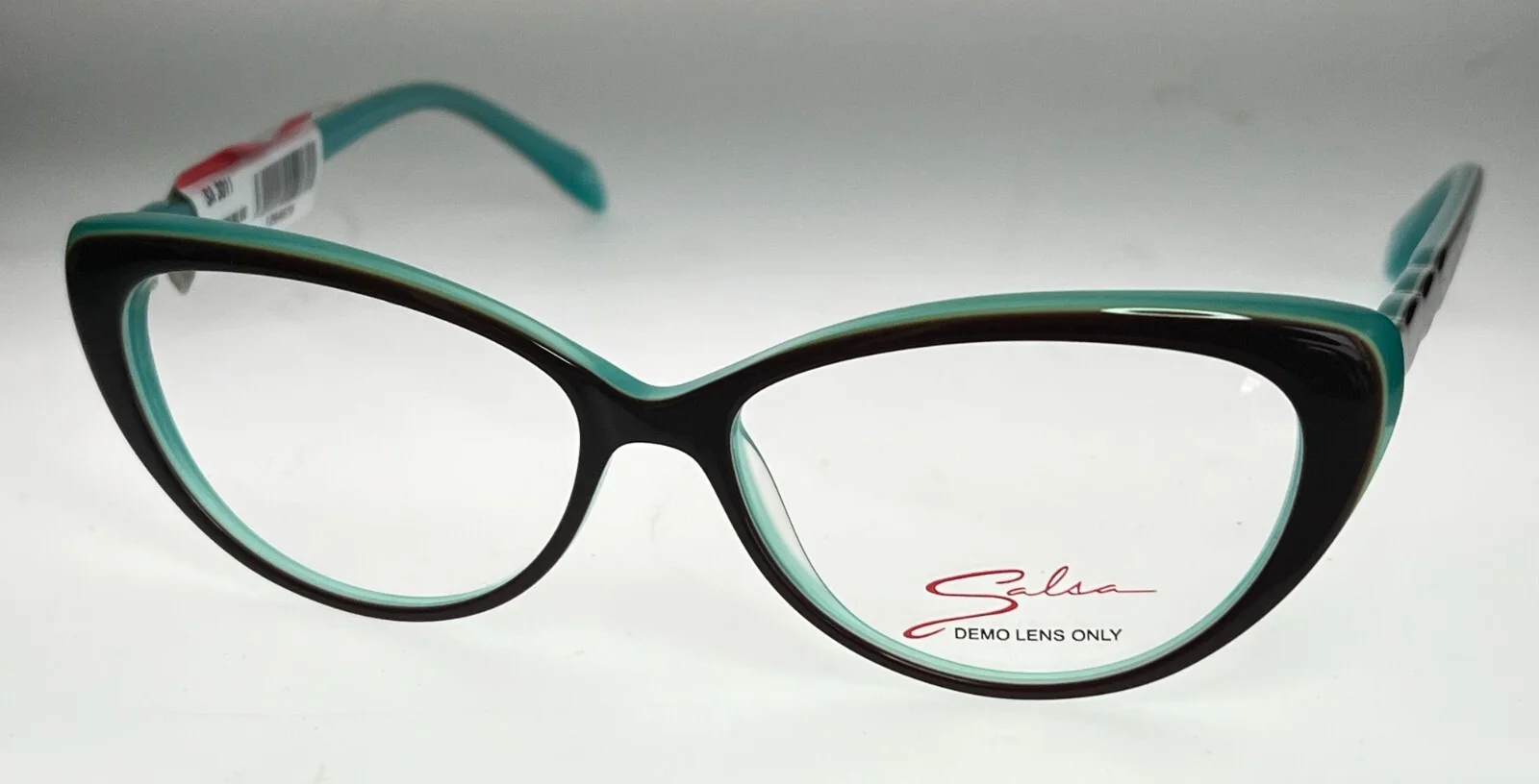 NEW! 1950s-style Salsa SA 3011 Eyeglass Frames Two-Tone cat eye 54/14/140 #144 2