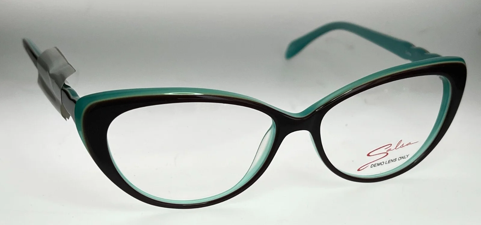 NEW! 1950s-style Salsa SA 3011 Eyeglass Frames Two-Tone cat eye 54/14/140 #144 3