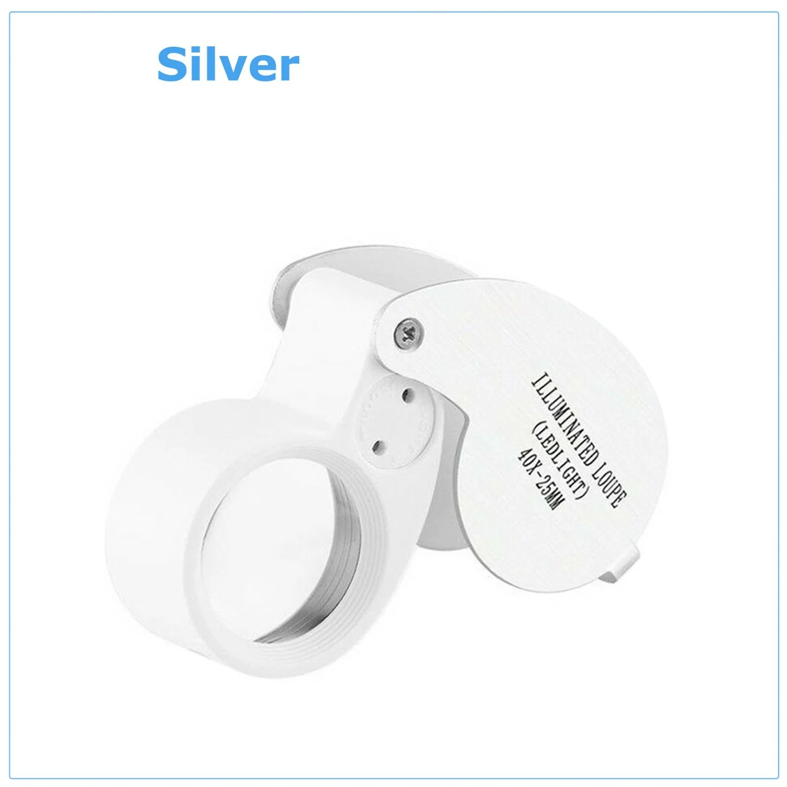 New 40X Magnifying Loup Eye Glass Magnifier LED Light Jewelers Loop US Stock 3