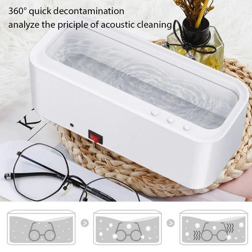 New 45KHZ Ultrasonic Cleaner Machine Sonic Wave Tank Jewelry Watch Glasses Clean 3