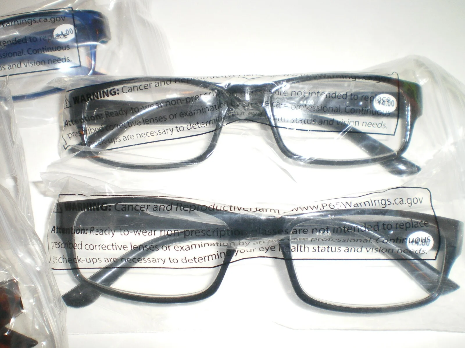 New - 5 pairs of Boost Reading/Glasses Cheaters + 4.00 strength 2