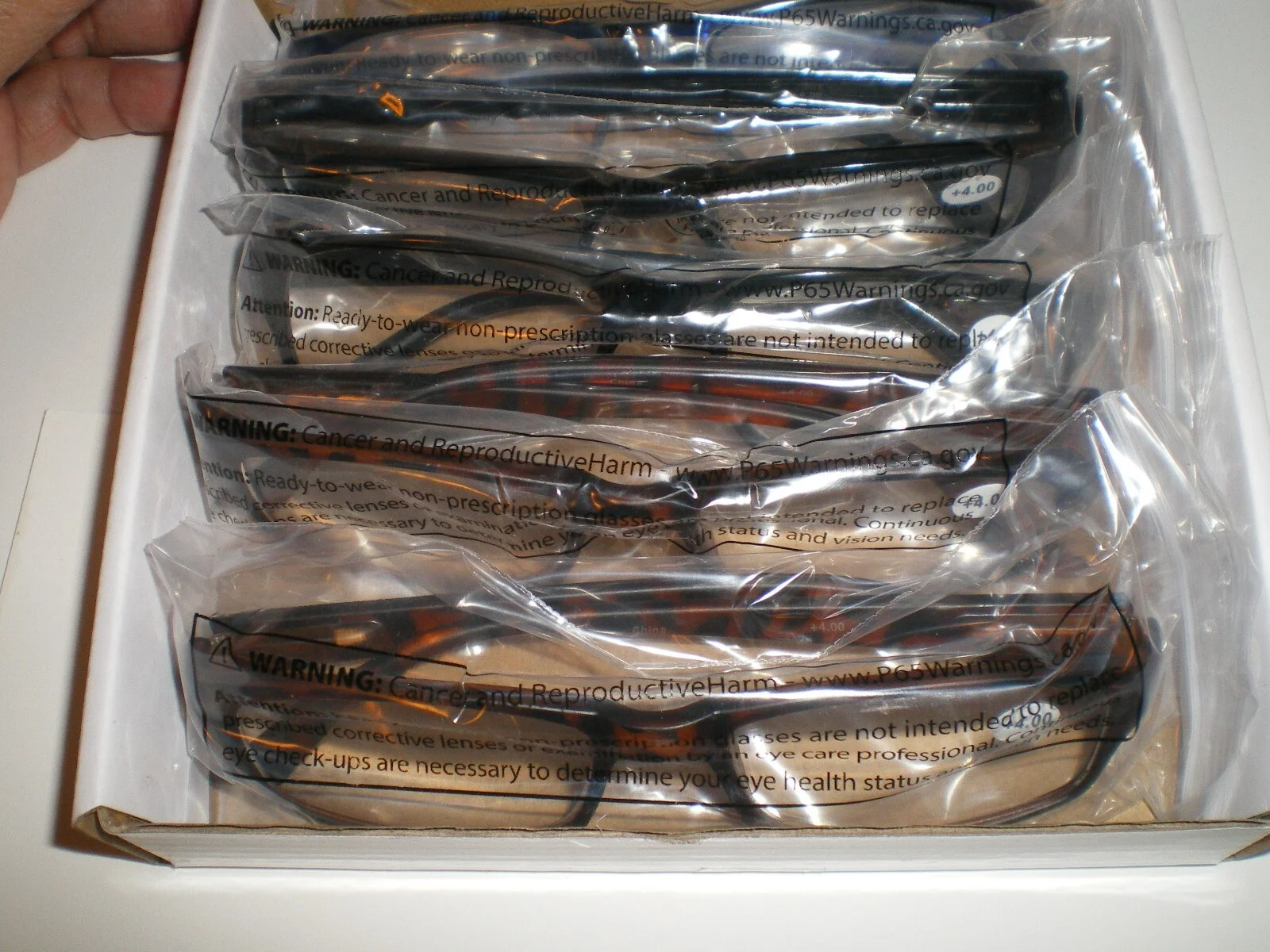 New - 5 pairs of Boost Reading/Glasses Cheaters + 4.00 strength 3