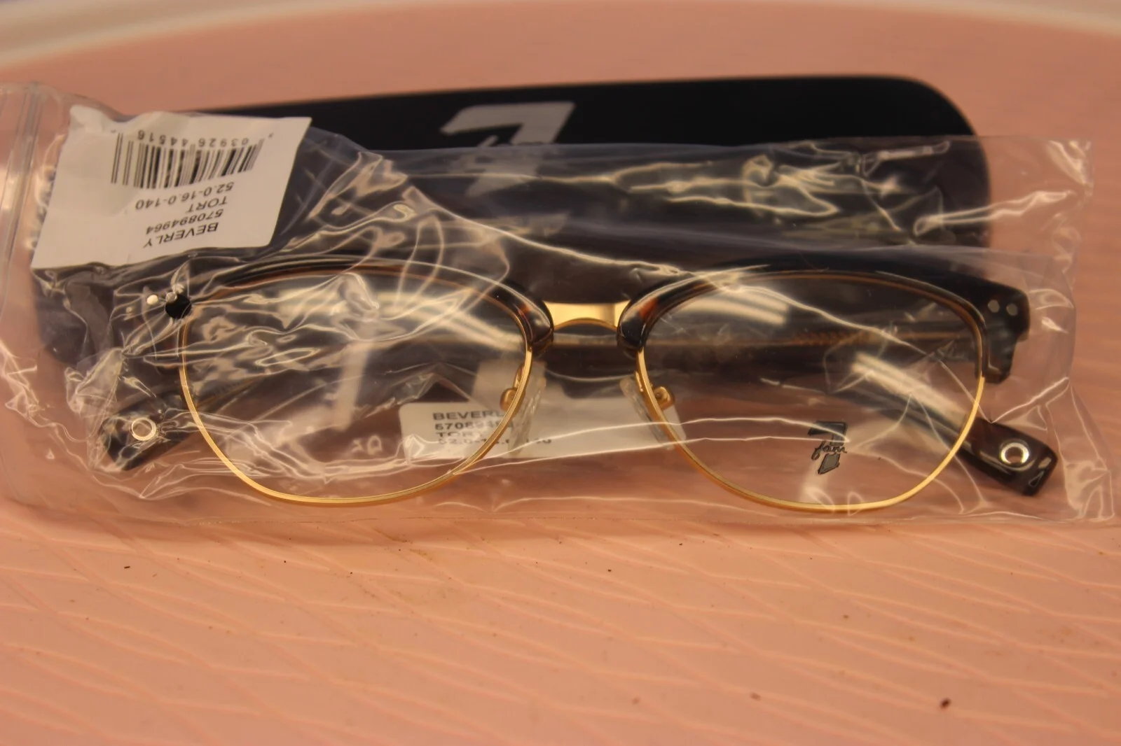 New 7 FAM Beverly Eyeglasses Frames 52-16-140 Blank Lens Tortoise 2