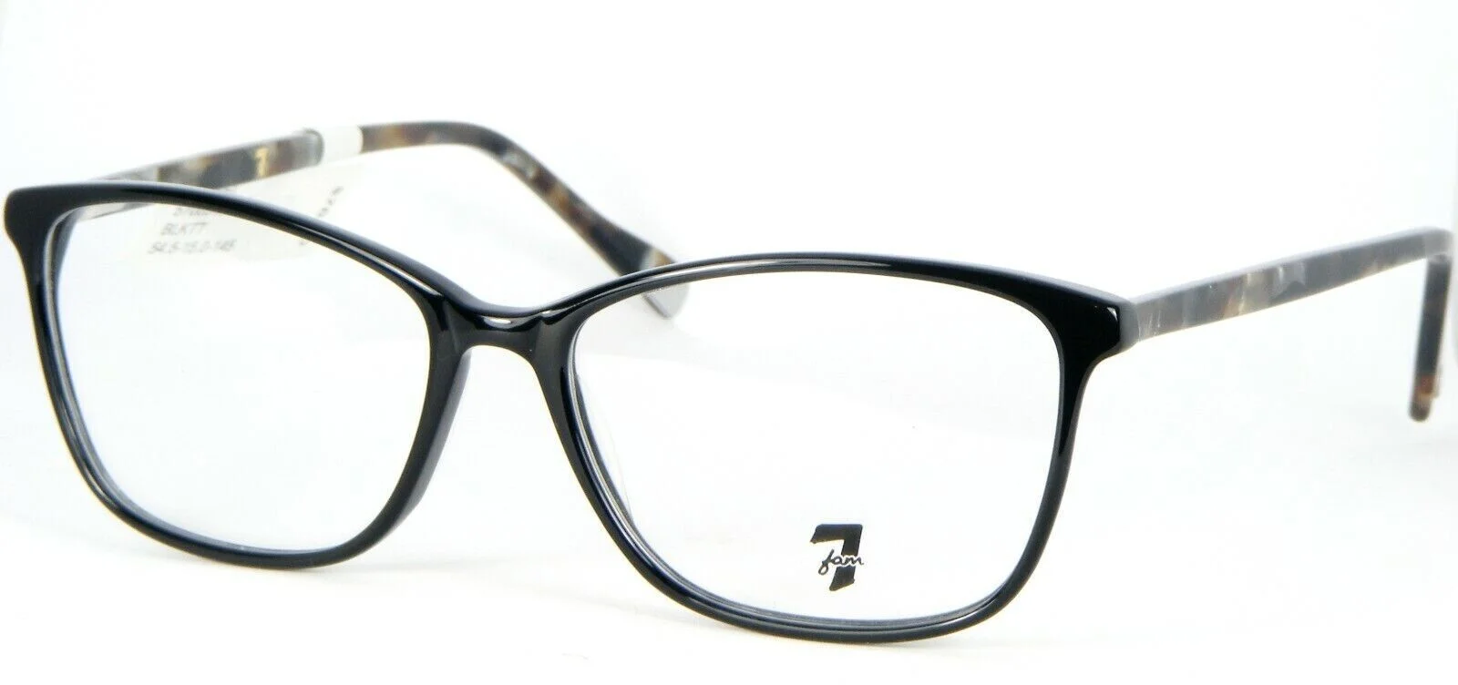 NEW! 7 For All Mankind LAUREL BLKTT BLACK EYEGLASSES GLASSES 54.5-15-145mm