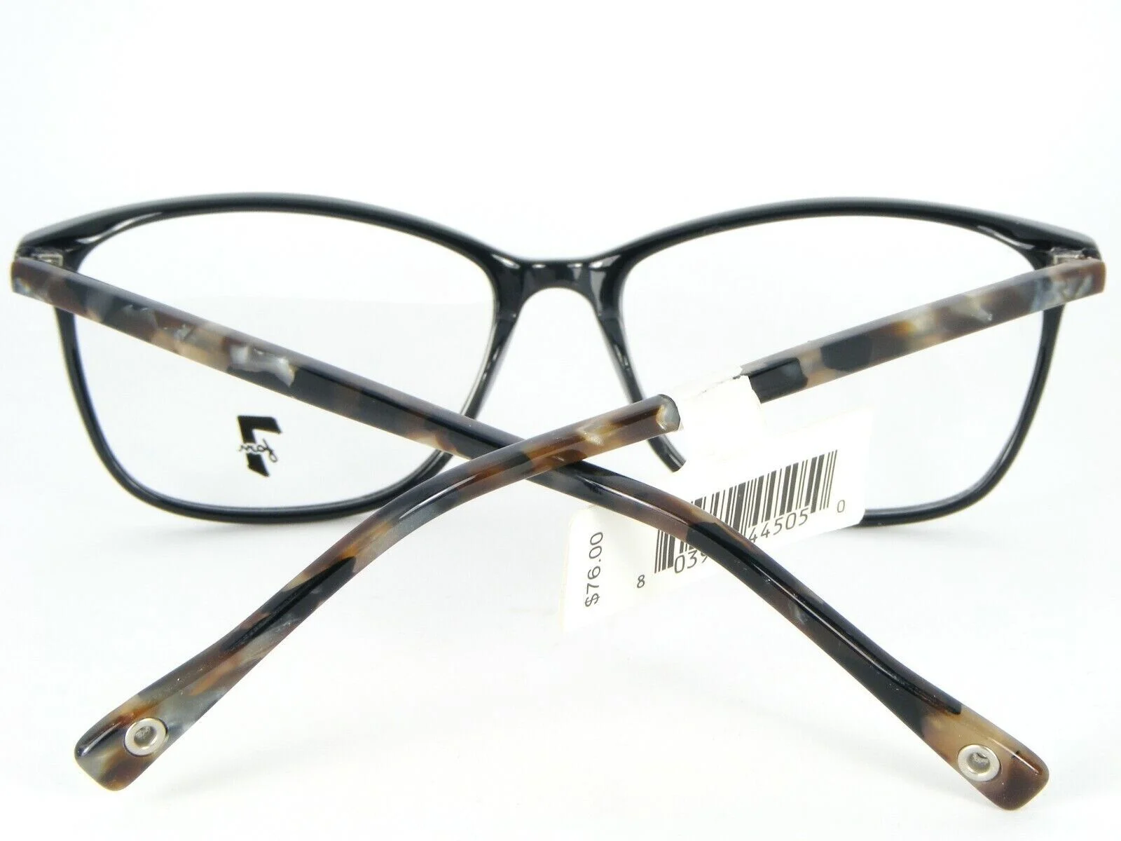 NEW! 7 For All Mankind LAUREL BLKTT BLACK EYEGLASSES GLASSES 54.5-15-145mm 3