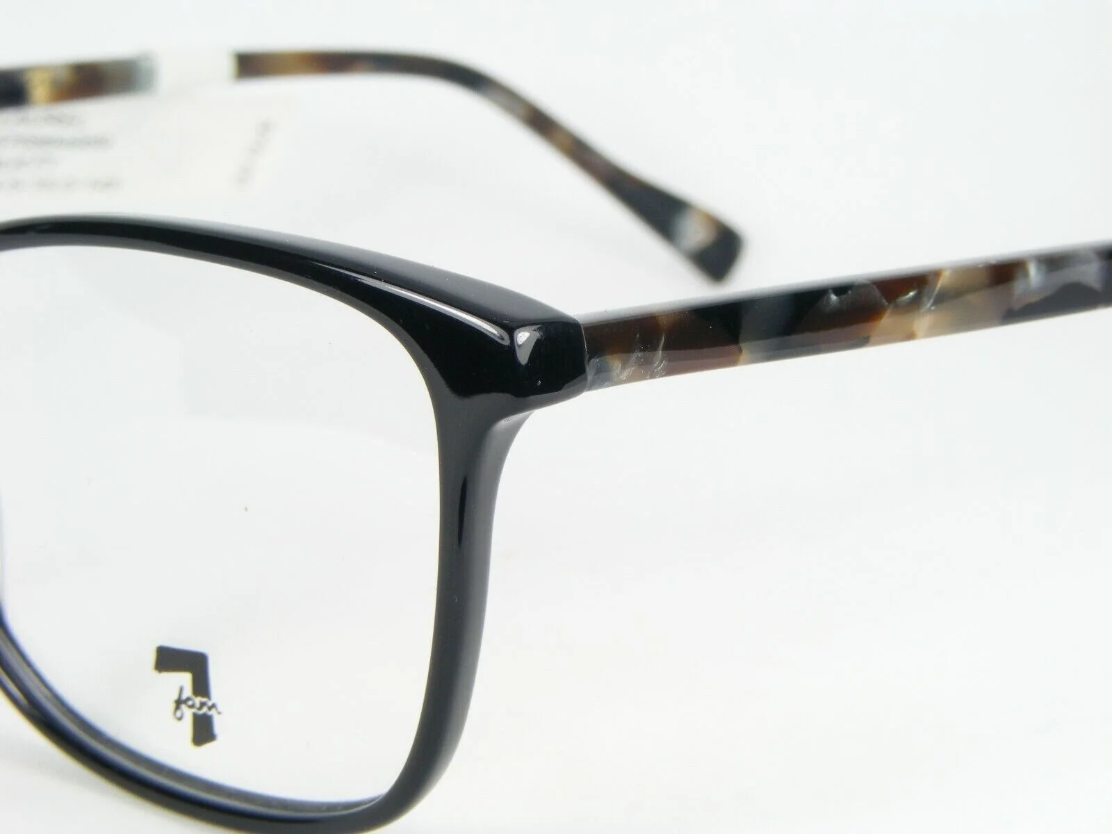 NEW! 7 For All Mankind LAUREL BLKTT BLACK EYEGLASSES GLASSES 54.5-15-145mm 4