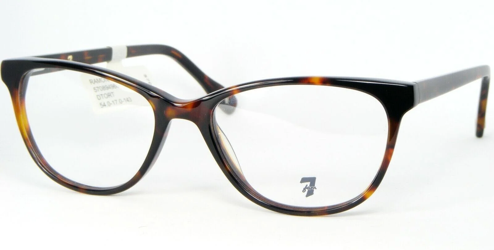 New! 7 For All Mankind RAMONA TORTOISE EYEGLASSES FRAME 54-17-143mm