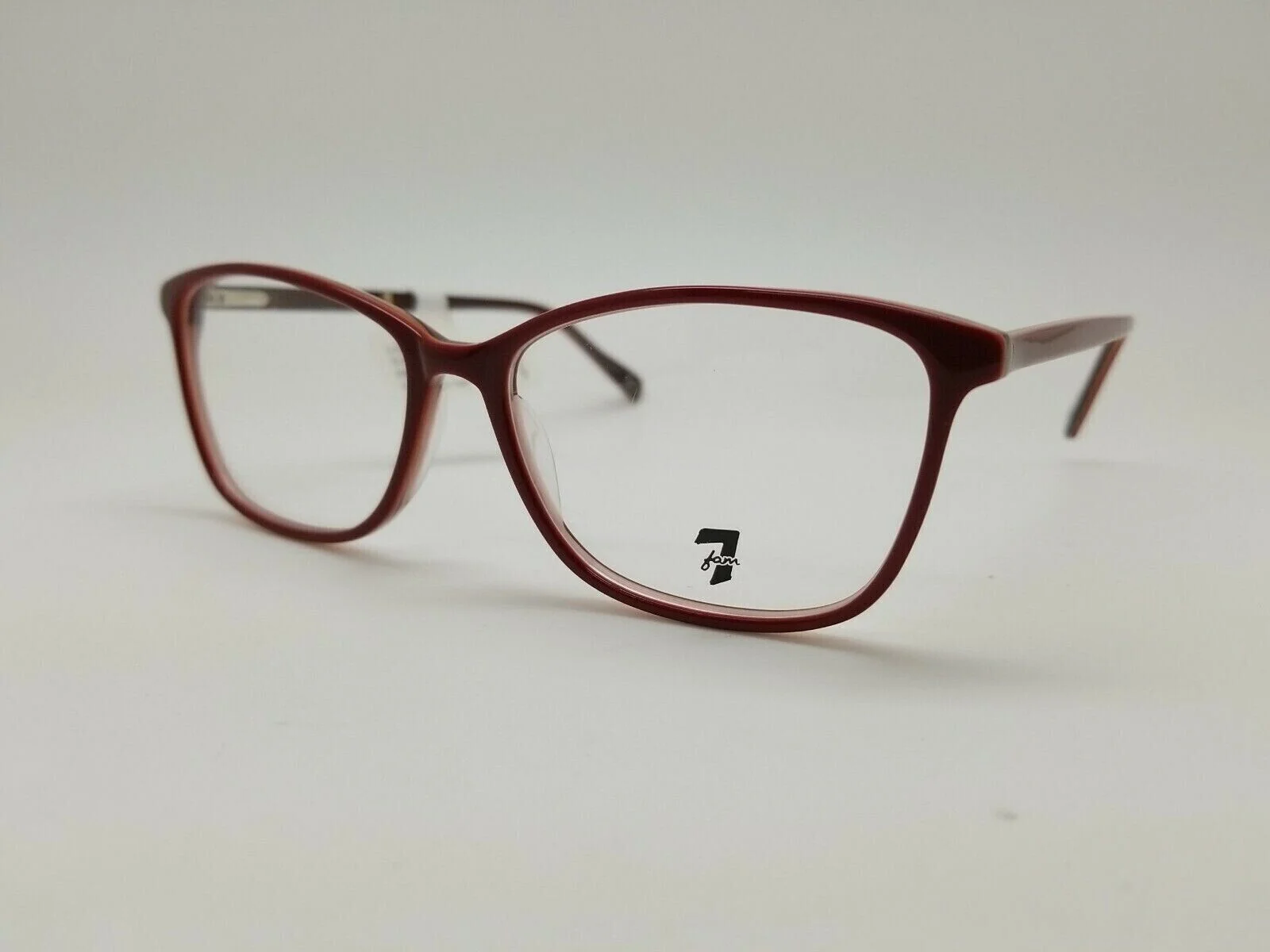 NEW! 7 For All Mankind Red Eyeglass Frames 54.5-15-145 3