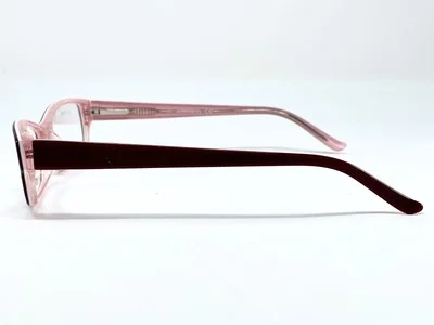 New ADENSCO AD212 Burgundy/ Pink Womens Eyeglasses Frame 53-16-135 3