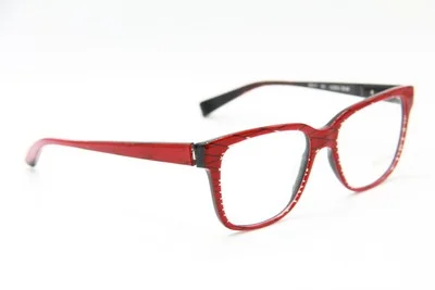 NEW ALAIN MIKLI A 03034 B0WB RED EYEGLASSES AUTHENTIC RX A03034 53-17 3