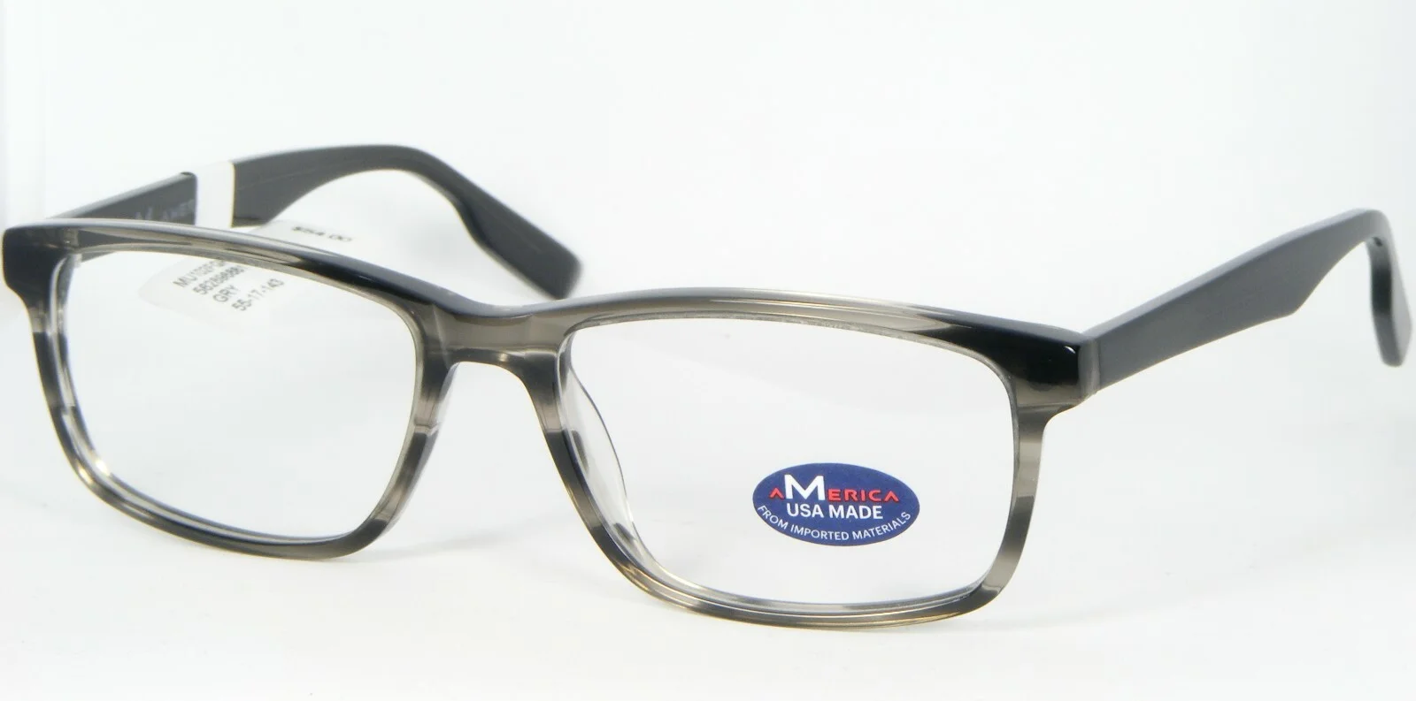 NEW AMERICA MU102 GRY GRAY EYEGLASSES GLASSES MU102FGRY0055 102 55-17-143mm