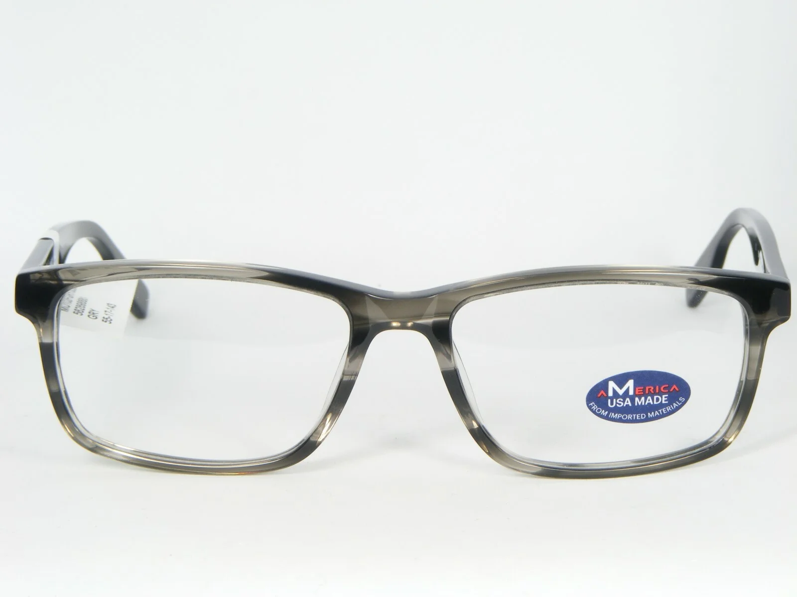 NEW AMERICA MU102 GRY GRAY EYEGLASSES GLASSES MU102FGRY0055 102 55-17-143mm 2
